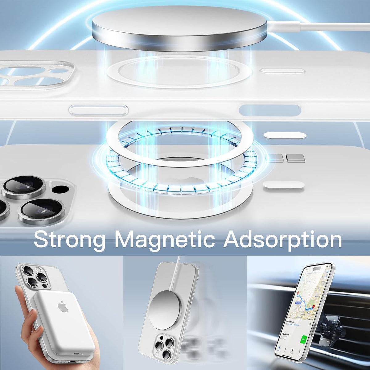 Magnetic Clear Case for iPhone