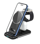 3 In 1 Zinc Alloy Magnetic Folding Wireless Charger