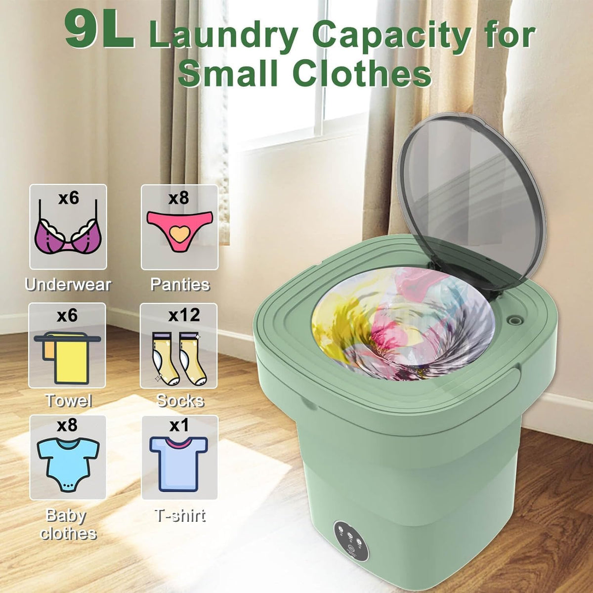 Foldable Mini Laundry Machine