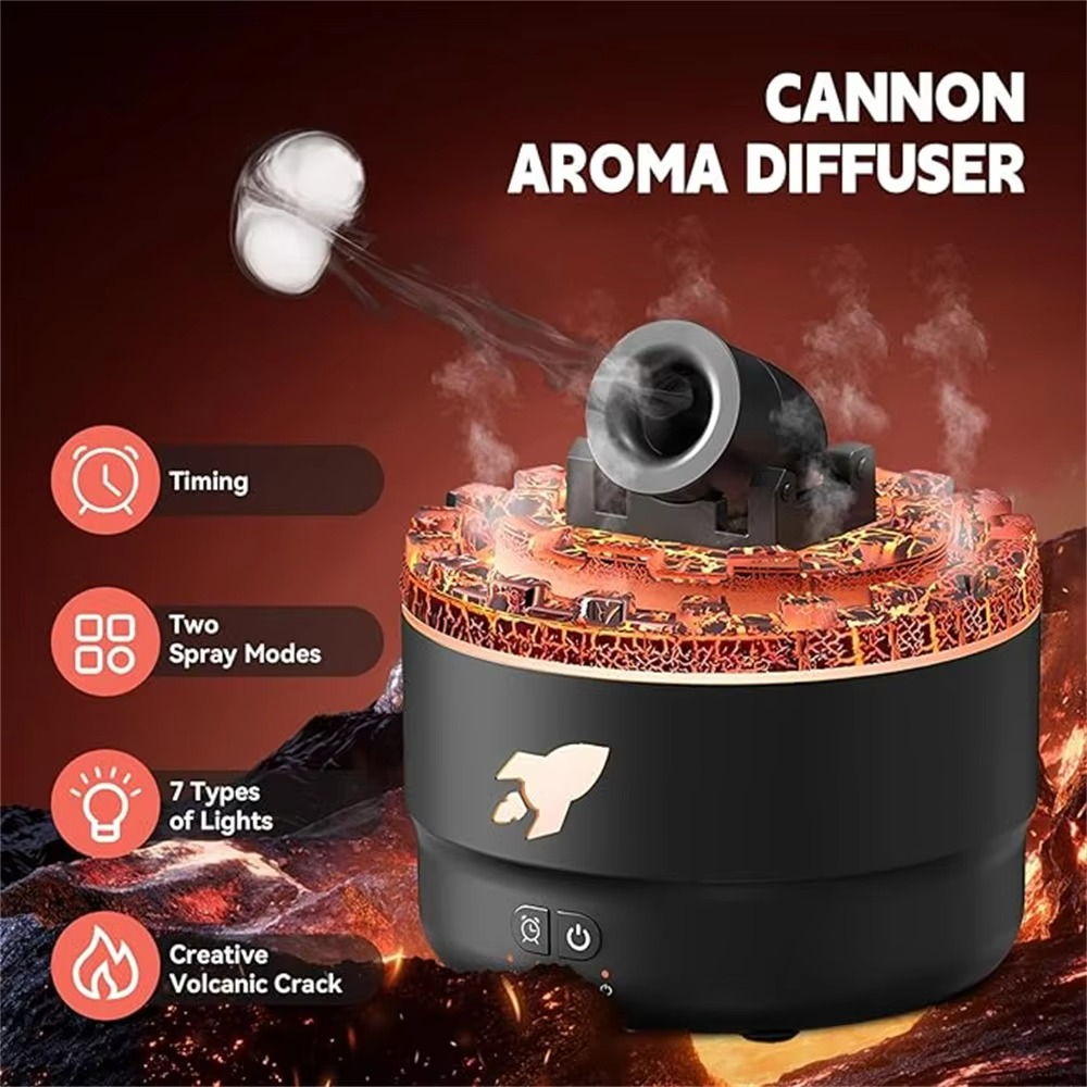 Cannon Aromatherapy Machine with Colorful Light